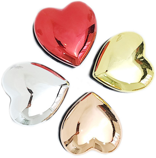 하트브러쉬 하트모양빗 휴대용빗, 레드, 1개