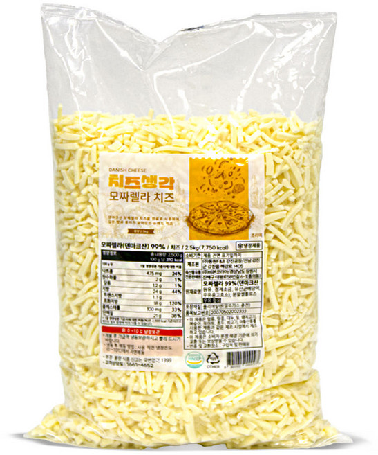 치즈생각 모짜렐라치즈 2.5kg (냉장), 1개