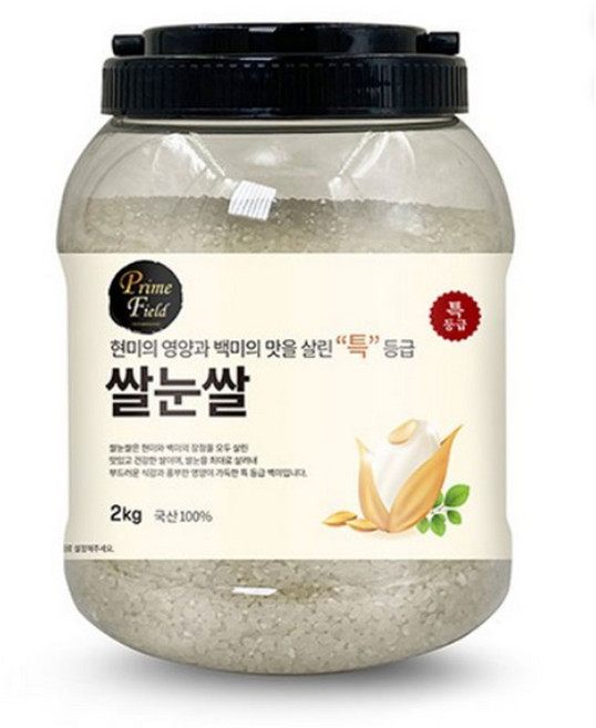 Prime Field 쌀눈쌀 백미 특등급, 2kg, 1개