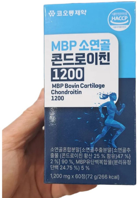 코오롱제약 MBP 소연골 콘드로이친 1200, 1개, 60정