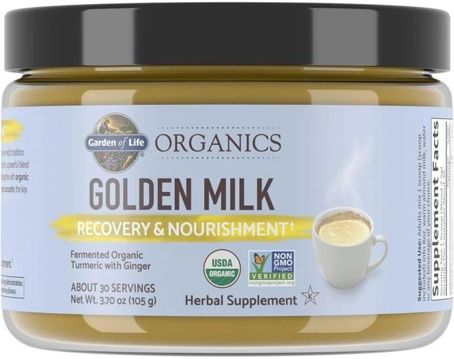 가든오브라이프 오가닉 골든 밀크 회복 및 영양 3.70 oz(105 g), 105g, 1개 - 쿠팡