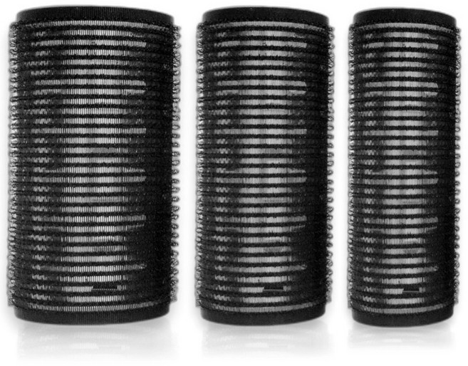 미소라인 고급 알루미늄판 열전도 구르프 헤어롤 3종, 1세트, 블랙3종(5cm+4cm+3cm)