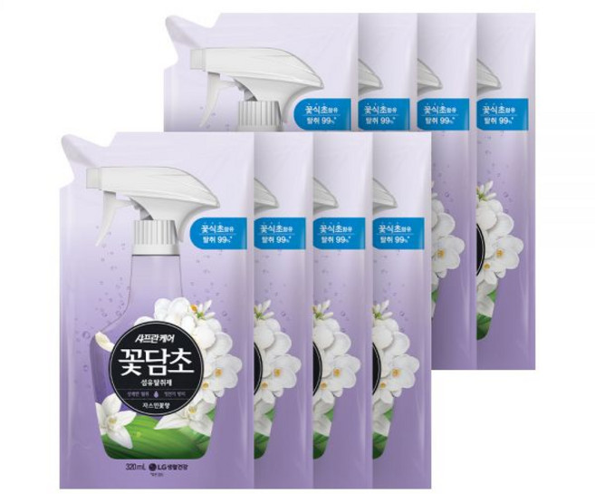 샤프란 꽃담초 섬유탈취제 리필 320ml 자스민 8개