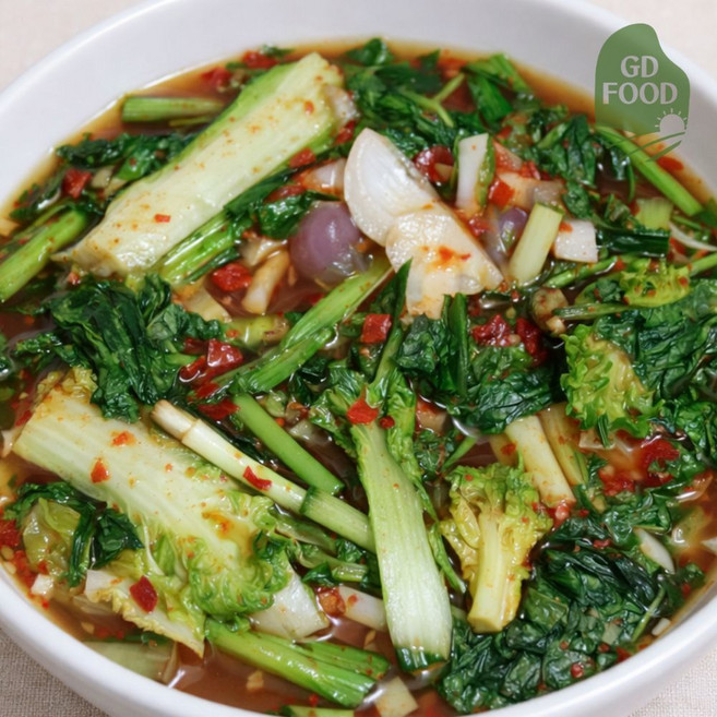 건담농수산 전라도 열무얼갈이김치 맛집, 2kg, 1박스, 2kg