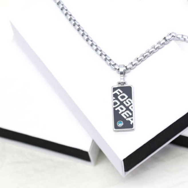 [포슘코리아] 투어 마그네슘 건강목걸이 실버 남성 여성/스포츠목걸이/헬스/운동/야구/골프/기능성/부모님선물/피로회복, XL 60cm, 그레이, 1개