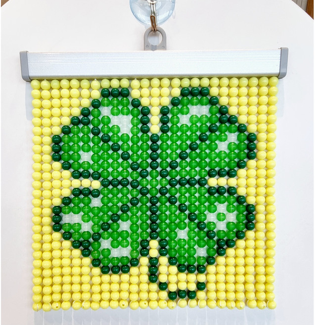 비즈발 만들기 세트 DIY 키트 비즈 커튼 재료 네잎클로버, 1개