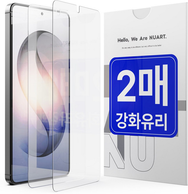 누아트 9H 2.5D 강화유리 휴대폰 액정보호필름, 2개