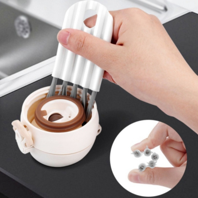 [오소사소] 틈새 청소솔 브러쉬 키보드 병뚜껑 청소 4개 한세트