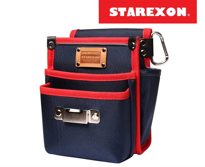 스타렉슨 못주머니 (6구) NL-055BU 줄자걸이포함 방수코팅 공구집, 1개