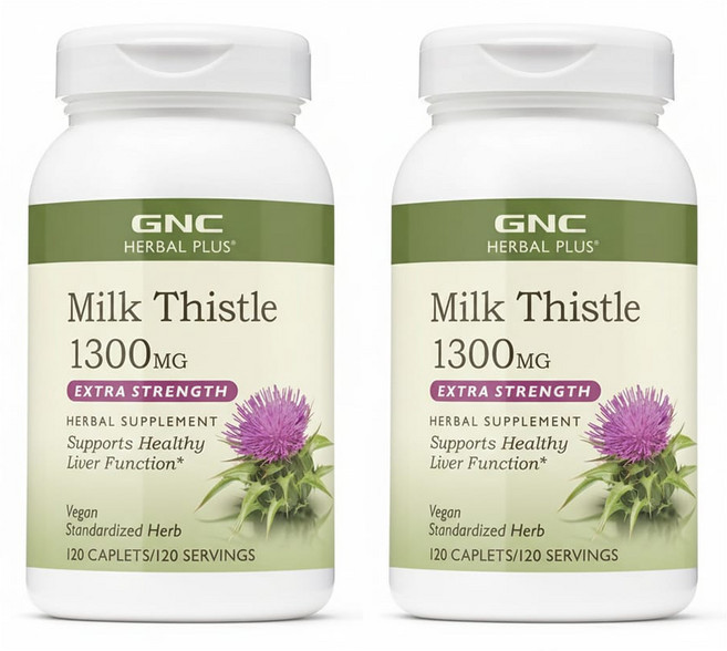 GNC 밀크씨슬 1300mg(120정) 2통, 2개, 120정