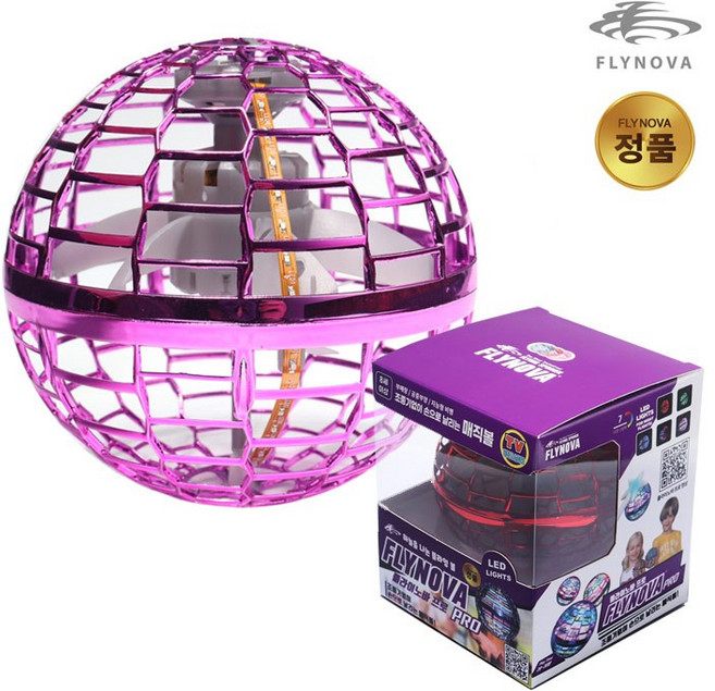 정품 플라이노바 프로 날으는 매직볼 어린이드론 티블루 플라잉 입문용드론 KC인증, 핑크단품, 1개