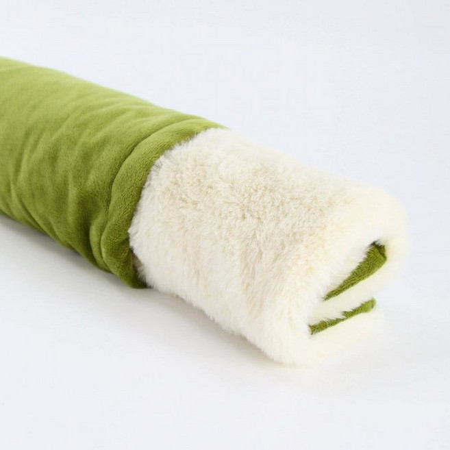 강아지 침낭 반려견 담요 세탁 쿠션 보온 캠핑용 따뜻한, 1개, 프룻그린 커버만