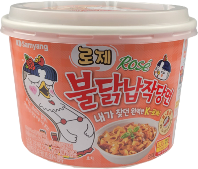 불닭 로제 납작 당면 169.4g, 1개