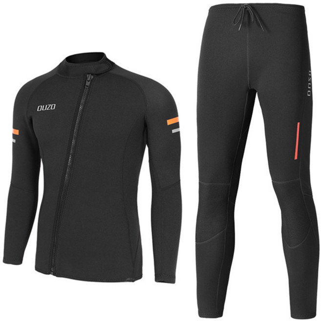 OUZO 프리 다이빙슈트 투피스 잠수복 스킨스쿠버 웻슈트 1.5mm