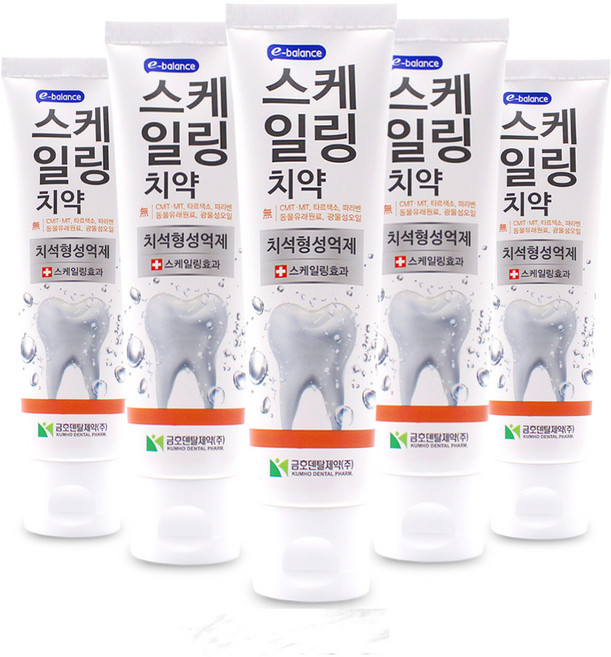 이밸런스 스케일링 치약, 120g, 5개