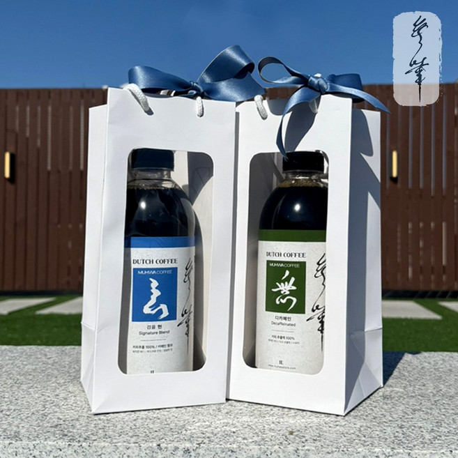 프리미엄 더치커피 등급 원두 블렌드 검을현 디카페인 단품 선물세트 5Brix 1L, 1개, 검을현(쇼핑백o)