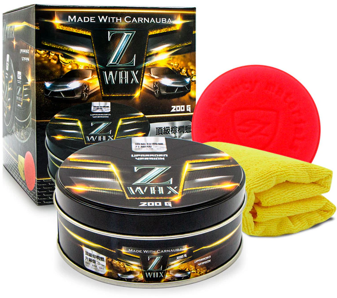 Z WAX頂級棕櫚蠟 保護車漆 提升光澤 操作簡單 新手適用, 200g, 1套
