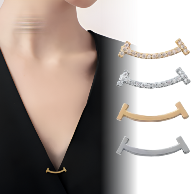 펴나나다 매너 브로치핀 4종 세트, 1개, 혼합색상