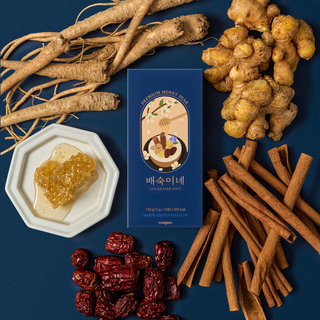 국산 배로 만든 배숙 배도라지즙 도라지배즙 스틱 배숙이네 진한 생강즙 기관지에 좋은차, 1박스, 10개입, 13g