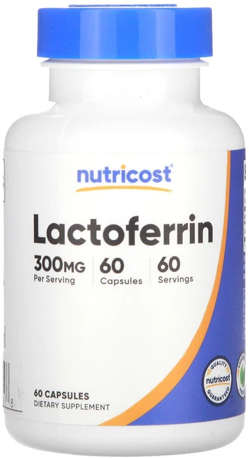 Nutricost 락토페린 300mg 캡슐 60정, 1개 - 쿠팡