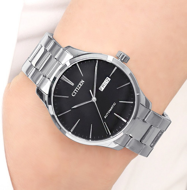 시티즌 오토매틱 캘린더 아날로그 남자 메탈 시계