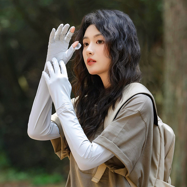 HLOMOM 防曬袖套, 灰色, 1套