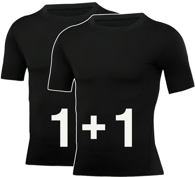 디유 프로컴뱃 컴프레션 짐웨어 헬스티셔츠 머슬핏 반팔 프로티 1+1