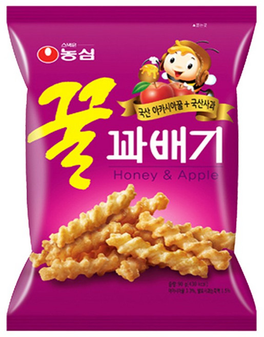꿀꽈배기, 90g, 2개