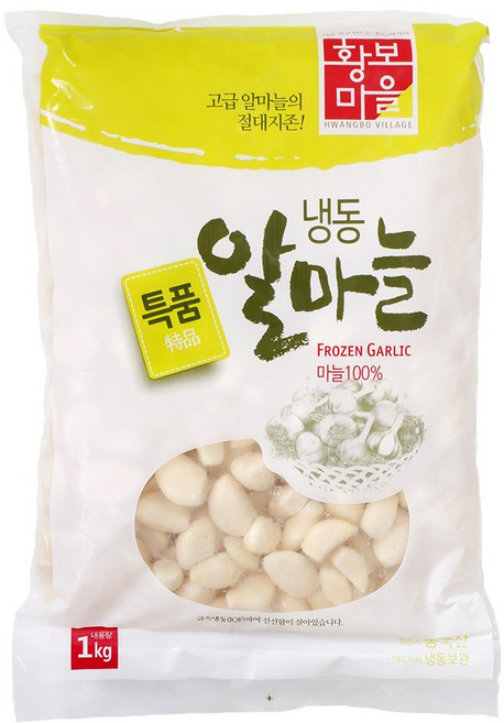황보마을 냉동알마늘 1kg, 1개