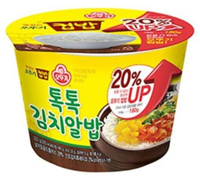오뚜기 컵밥 톡톡김치알밥 222g 12EA rkr9889Kq, 1개, 1ml, 1g