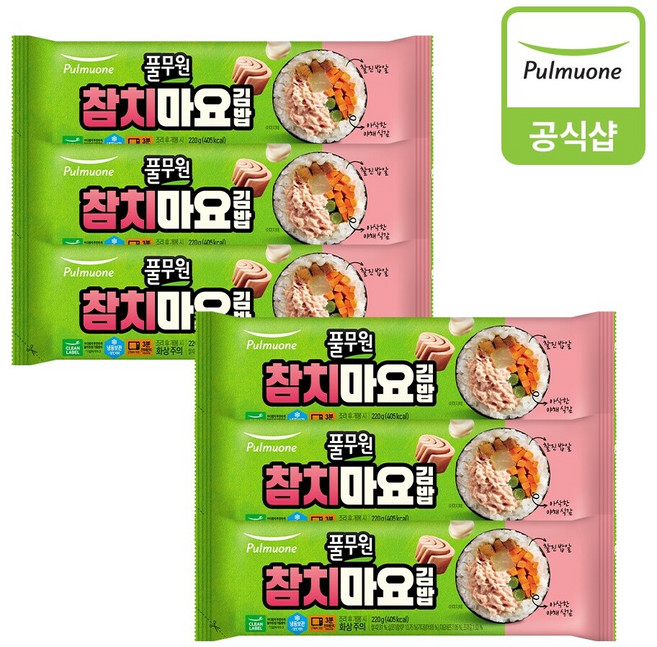 풀무원 참치마요김밥 220g 6개