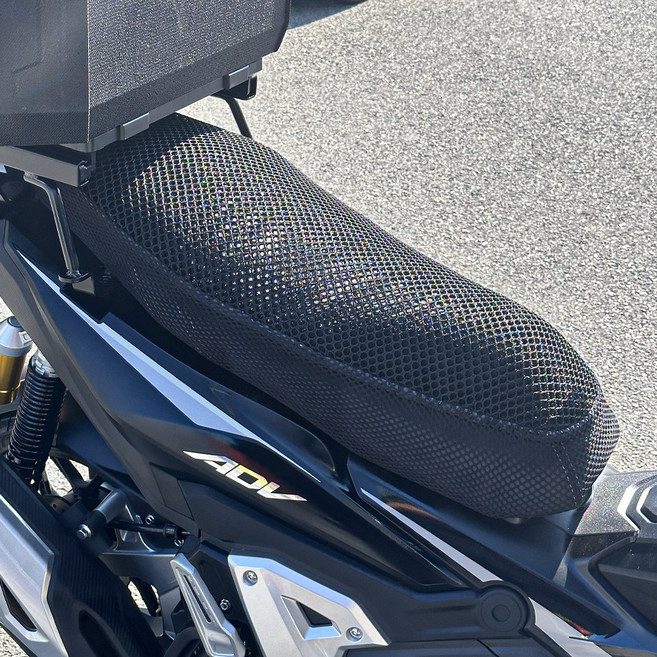 TOR 한솜 ADV125 쿨시트 여름 방석 오토바이 쿨시트 메쉬 국산, 1개, 블랙