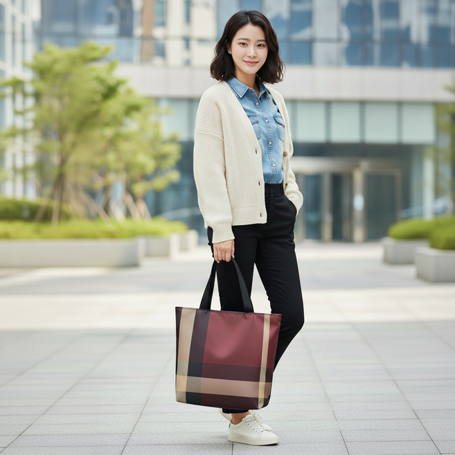 위벳 여성 가벼운 데일리 토트백