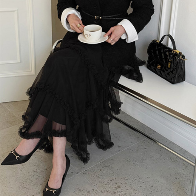 [난닝구]프온베 레이스밴딩스커트