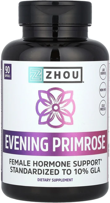 Zhou Nutrition 달맞이꽃 여성 지원 1 400mg 소프트젤 90정 Nutrition (조우 뉴트리션), Zhou Nutrition, 달맞이꽃 1,400mg, - 쿠팡