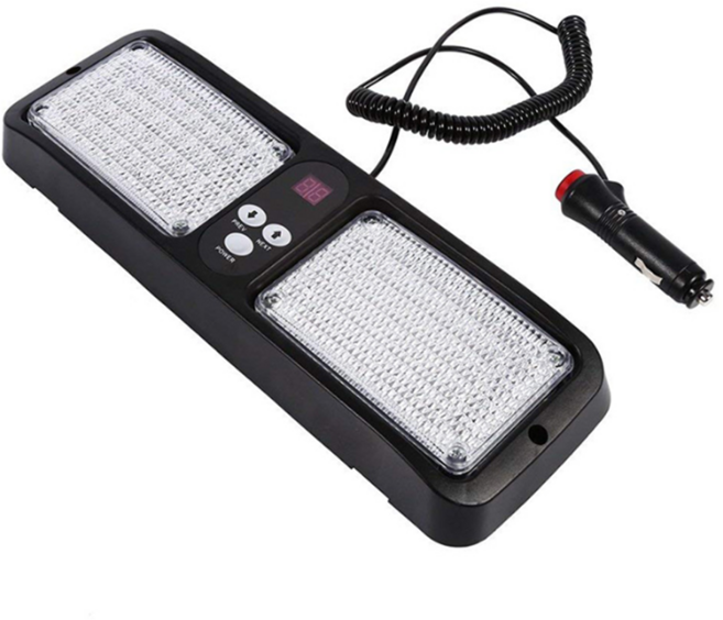 셀렉트템 차량용 12v 시거잭 LED 경광등 싸이키 파박이 비상등 경고등, 1개, 48발경광등