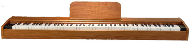 木紋數位鋼琴 全尺寸鍵盤 多種音色選擇 輕巧便攜設計 附耳機插孔, 棕色, 1箱, DP-1200