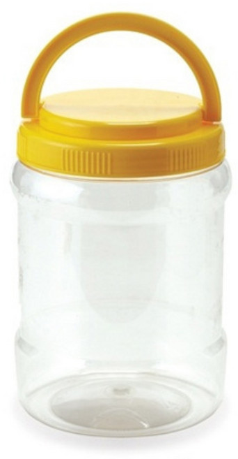 HD 광구 투명 원형 페트병 2L-100개 액젓 장아찌 된장 젓갈 반찬 보관용기, 노랑반투명, 100개, 2L
