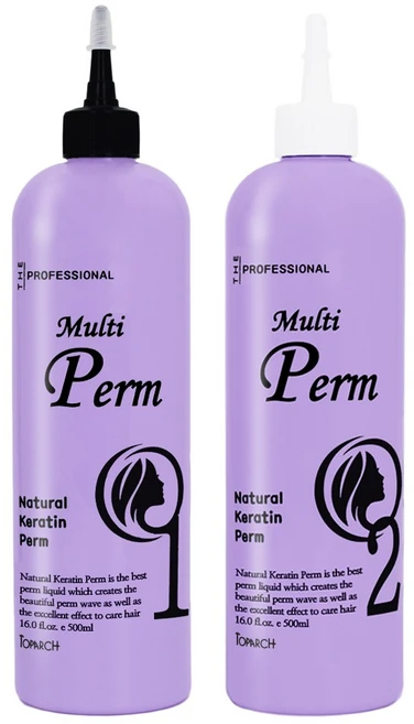 토파 케라틴 멀티펌 미용실 헤어샵 전문가용 파마약, 1개, 500ml - 쿠팡