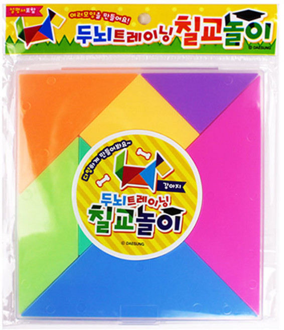 두뇌 트레이닝 칠교놀이 설명서 포함, 단품, 상세페이지 참조, 1개