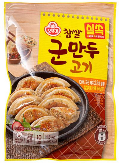 오뚜기 실쏙 찹쌀군만두 고기_냉동 1.5kg, 1개