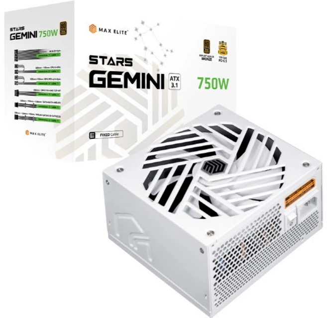 맥스엘리트 맥스엘리트(MAXELITE) STARS GEMINI 750W 80PLUS브론즈 ATX3.1 화이트, 선택하세요 - 쿠팡