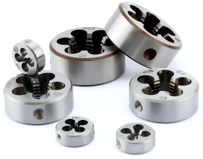 합금강 1PCS 하드 M12 M20 라운드 M5 미니 M18 M27 M16 다이 M4 M6 M30 스레딩 M3 M8 오른손 세트 미터법 M14 M10, M24x3, 1개