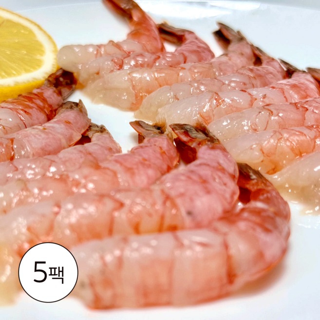 국내 자연산 여수 손질 달마새우회 200g, 5개, 대 ( 20-25미 전후)