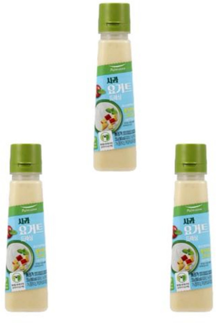 (냉장)[풀무원]사과요거트드레싱 235gx3, 3개, 235g