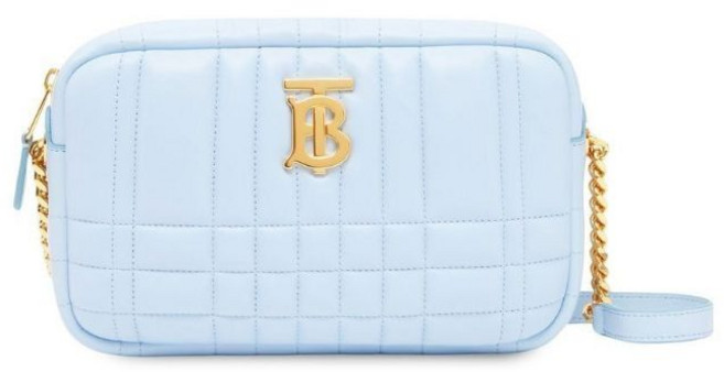 BURBERRY LOLA 小羊皮絎縫格紋斜背包