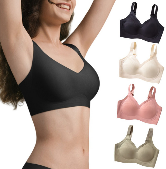 러닝크루 초밀착 일체형 심리스 브라