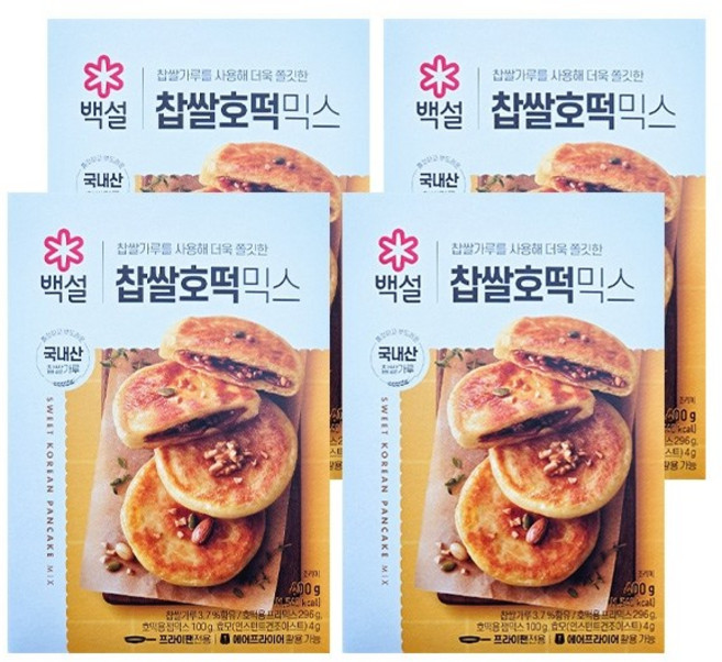 기타 백설 찹쌀 호떡믹스 400g x 4개