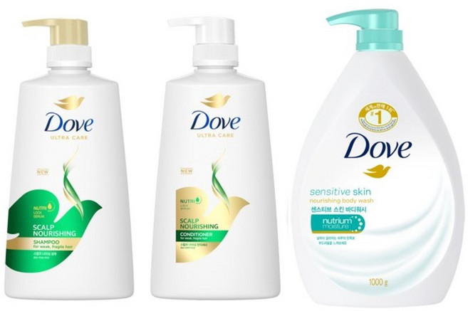 도브 스칼프 너리싱 샴푸 & 린스 + 바디워시 센서티브, 1개