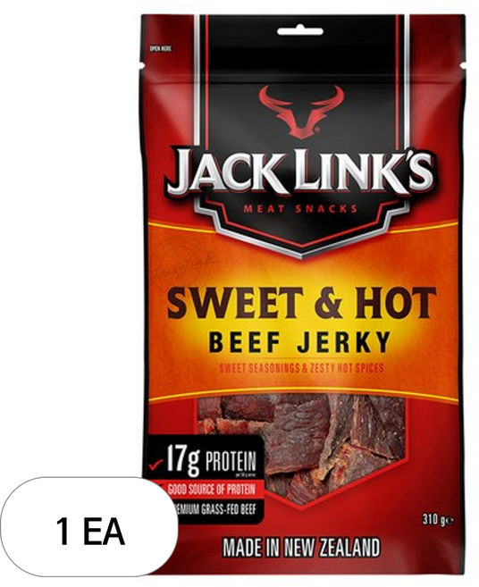 잭링크스 비프 져키 스위트 앤 핫 육포, 310g, 1개